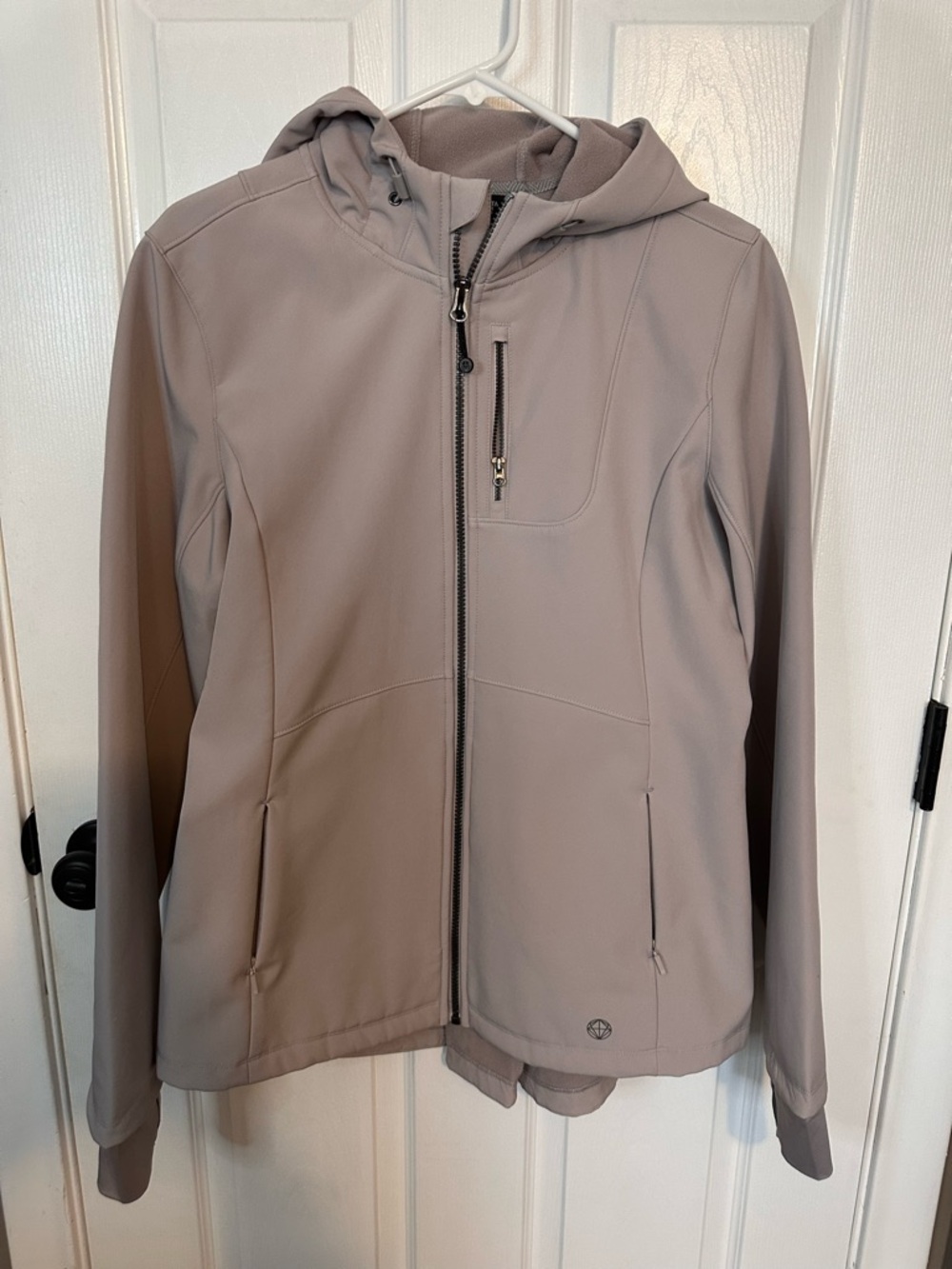 Mondetta Women's Hooded Utility Jacket in Taupe